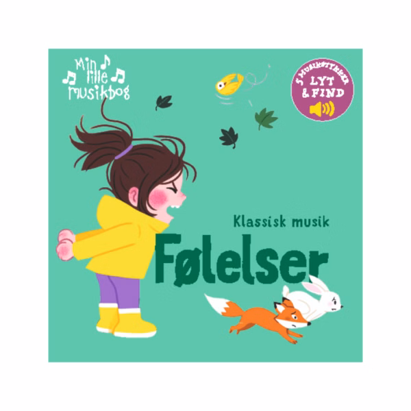 Min lilla musikbok: Känslor – upplev känslor genom klassisk musik Kan musik låta glad? Hur låter ilska? Och kan en melodi få oss att tänka på något sorgligt eller kanske lite läskigt? Min lilla musikbok: Känslor kombinerar klassisk musik med en introduktion till olika känslor. Barnet kan lyssna på fem klassiska musikstycken och tillsammans med en vuxen prata om vilken stämning och känsla musiken väcker. Boken är på danska och illustrerad av Marion Billet. Den ingår i den populära serien Min lilla musikbok, där barn introduceras till musik genom ljud, illustrationer och små aktiviteter. Förlaget rekommenderar boken för barn i åldern 0–3 år, men den anses samtidigt vara särskilt lämplig för barn ända upp till 6 år. Fem klassiska musikstycken – fem känslor Boken innehåller fem olika klassiska musikstycken, som vart och ett är kopplat till en känsla. Här kan barnet bland annat uppleva musik kopplad till kärlek, ilska, glädje, rädsla och sorg. Det ger en annorlunda ingång till att prata om känslor. I stället för att bara titta på ett ansiktsuttryck eller lyssna på en förklaring kan barnet lyssna och känna efter: Hur tycker du att musiken låter? Är den glad eller sorgsen? Är den lugn eller häftig? Det behöver inte alltid finnas ett enda rätt svar. En del av upplevelsen är just att lyssna tillsammans och prata om hur musiken upplevs. Sätt ord på de stora känslorna Känslor kan vara abstrakta och svåra att förklara för små barn. Musiken ger familjen ett nytt och lekfullt tillfälle att prata om dem. När barnet lyssnar på ett musikstycke kan den vuxna hjälpa till att sätta ord på upplevelsen: ”Det låter snabbt och våldsamt. Tycker du också att det låter argt?” Härifrån kan samtalet gå vidare till barnets egen värld: ”När blir du arg?” eller ”Vad gör dig riktigt glad?” På det sättet blir musikboken både en musikupplevelse och en fin utgångspunkt för små samtal om något som alla människor upplever. Lyssna-och-hitta-lek Boken innehåller också en lyssna-och-hitta-lek, där barnet ska lyssna och hitta den bild som passar till ljudet. Enligt beskrivningen av boken finns det här ytterligare fem olika ljud som barnet kan försöka känna igen. Det gör barnet aktivt under läsningen och ger möjlighet att ta fram boken igen, även när de fem musikstyckena så småningom har blivit välbekanta. Läsguide: Så här får ni ut mer av musikboken Min lilla musikbok: Känslor behöver inte läsas som en vanlig berättelse från första till sista sidan. Använd den istället som en liten gemensam musikupplevelse, där det finns gott om tid att lyssna och prata tillsammans. 1. Lyssna först – prata efteråt Spela upp musikstycket utan att genast berätta för barnet vilken känsla det förknippas med. Låt barnet lyssna klart och fråga sedan: ”Hur tycker du att musiken låter?” 2. Ge utrymme för barnets egna svar Barnet behöver inte uppleva musiken på exakt samma sätt som den vuxna. Om barnet tycker att ett musikstycke låter spännande snarare än argt kan det bli början på ett intressant samtal. 3. Använd kroppen Fråga barnet hur musiken får kroppen att röra sig. Ska ni dansa snabbt, smyga tyst, stampa hårt eller gunga långsamt? Det gör skillnaderna mellan musikstyckena mer konkreta för de allra yngsta. 4. Sätt ord på känslan När ni har hittat bokens känsla kan ni prata om den: ”Hur ser du ut när du är glad?” eller ”Hur känner man i kroppen att man är arg?” 5. Titta efter ansiktsuttryck Försök själv att göra en glad, arg, rädd eller ledsen min. Barnet kan härma dig – och efteråt kan ni byta roller. 6. Koppla känslorna till barnets vardag Med de lite äldre barnen kan ni prata om konkreta situationer: ”När blev du riktigt glad idag?” eller ”Minns du en gång när du blev rädd?” På så sätt kopplas bokens begrepp till upplevelser som barnet redan känner till. 7. Lyssna på favoriten igen Barnet får gärna välja samma musikstycke om och om igen. Efter hand kanske ni kan höra om barnet känner igen musiken redan efter de första tonerna. Anpassa boken efter barnets ålder 0–1 år: Låt barnet lyssna på de korta musikstyckena och titta på illustrationerna. Det behöver inte finnas några frågor eller förklaringar – musikupplevelsen kan stå för sig själv. 1–3 år: Sätt ord på känslorna, gör ansiktsuttryck och rörelser, och låt barnet peka och delta i ”lyssna-och-hitta”-leken. 3–6 år: Prata mer om varför musiken kan upplevas som glad, arg eller sorgsen. Fråga barnet om sina egna känslor och jämför de olika musikstyckena. En första introduktion till klassisk musik Boken ger barnet möjlighet att möta klassisk musik i ett format som är överskådligt och tillgängligt för små barn. Ni behöver inte kunna något om klassisk musik i förväg. Tryck, lyssna och upplev musiken tillsammans – och använd bilderna och känslorna som utgångspunkt för samtalet. Det kan vara början på en nyfikenhet att lyssna på mer musik och upptäcka hur olika musik kan låta och kännas. Del 3 i serien Min lilla musikbok Min lilla musikbok: Känslor är del 3 i serien Min lilla musikbok. Serien består av musikböcker som kombinerar illustrationer, olika musikstycken och en lyssna-och-hitta-lek. Det gör serien perfekt för barn som gillar böcker med ljud – och för föräldrar som vill introducera olika typer av musik på ett enkelt sätt. Specifikationer Titel: Min lilla musikbok: Känslor Serie: Min lilla musikbok Del: 3 Språk: Danska Ålder: 0–6 år* Antal sidor: 12 Format: Kartongbok Mått: 16,5 × 16,5 × 2 cm Vikt: 254 g Innehåll: 5 klassiska musikstycken Extra aktivitet: Lyssna-och-hitta-lek Tema: Musik och känslor Illustratör: Marion Billet Batterier: 2 × AAA Originaltitel: Mes émotions en musique Originalspråk: Franska ISBN/EAN: 9788776430160 Förlag: Forlaget Tukan