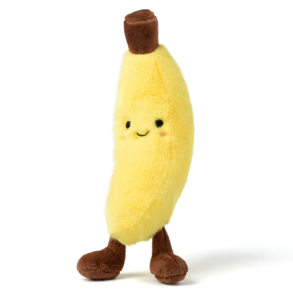 Teddykompaniet Teddy Fruits Banan – 14 cm