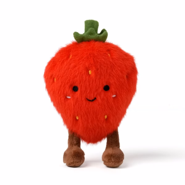 Teddykompaniet Teddy Fruits Jordgubbe – 12 cm