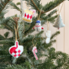 Cam Cam Copenhagen Juldekorationer med snögubbe, julgran och käpp, 3-pack