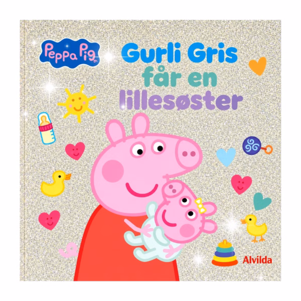 Greta Gris får en lillasyster – Glimmerbok – Alvilda