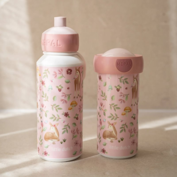 Little Dutch – Pop-Up-drickflaska Campus 400 ml – Fairy Garden