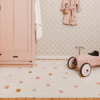 Little Dutch – Filt Dot mix, rosa med latexbaksida