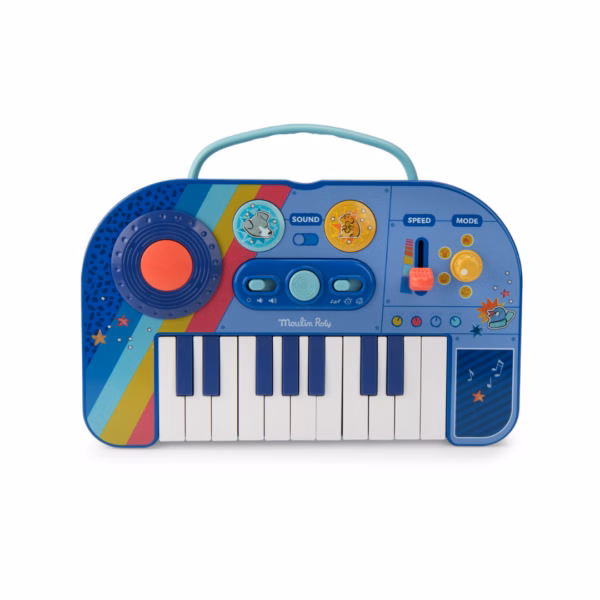 Moulin Roty Elektriskt keyboard Puce och Pilou