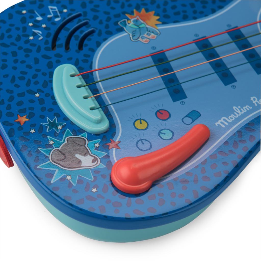Moulin Roty – Musikinstrument – Elgitarr – Puce och Pilou