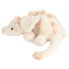 Teddy Hermann – Draken Fluffy 32 cm – vit-rosa