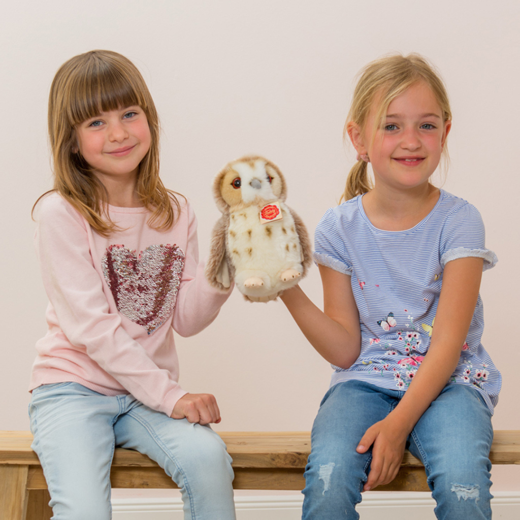 Teddy Hermann – Uggla, beige, 20 cm