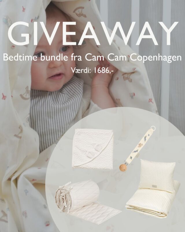 🌙GIVEAWAY🌙

Gør sengetiden lidt blødere med vores fine Bedtime Bundles fra Cam Cam Copenhagen🤍

I hvert bundle finder du alt, hvad du skal bruge til babys sengetid – samlet i smukke og praktiske pakker, der gør putteritualet ekstra hyggeligt.

Se de forskellige Bedtime Bundles hos DearBaby, og find det bundle, der passer bedst til jer✨

Hele september har du mulighed for at vinde et Bedtime Bundle til en værdi af 1.686 kr.🌸

Sådan deltager du:
👉🏻Følg @dearbaby.dk 
👉🏻Følg @camcam_cph 
👉🏻Skriv hvem du vil forkæle med den fine præmie

Vinderen trækkes d. 1 oktober 2026 og får direkte besked fra denne profil.

Held og lykke 🤍

⤵️
Hele september får du min. 40% på vores to Cam Cam bundles. De består hver af 4 favoritter, som du ikke kan undvære♥️